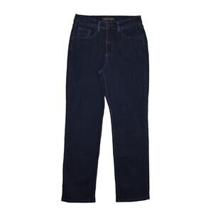 WOMEN WITH CONTROL $76 My‎ Wonder Denim Straight Leg Jean Dark Wash Size 6